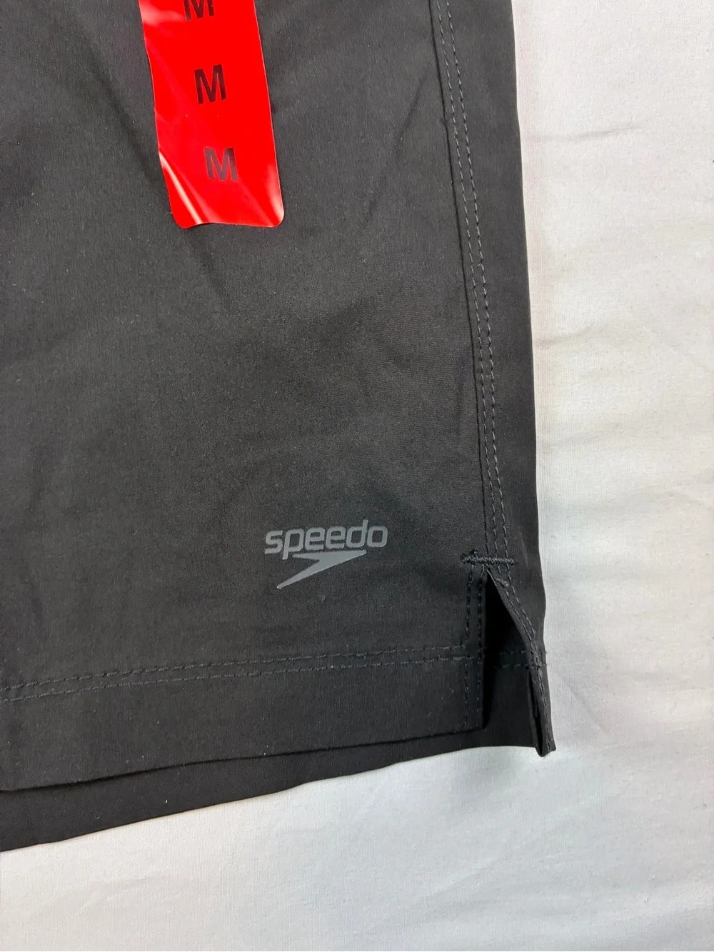 Speedo Men's Black Athletic Swim Shorts